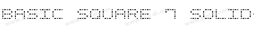 Basic Square 7 Solid字体转换